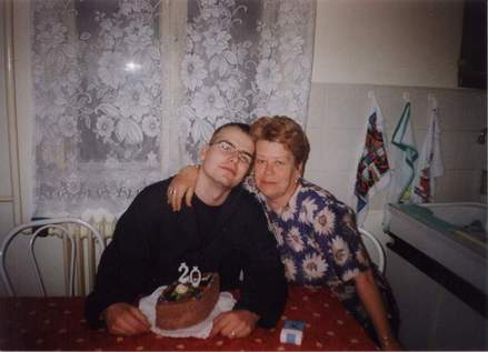 Boros Lászlóné Marika és fia Boros Lacika